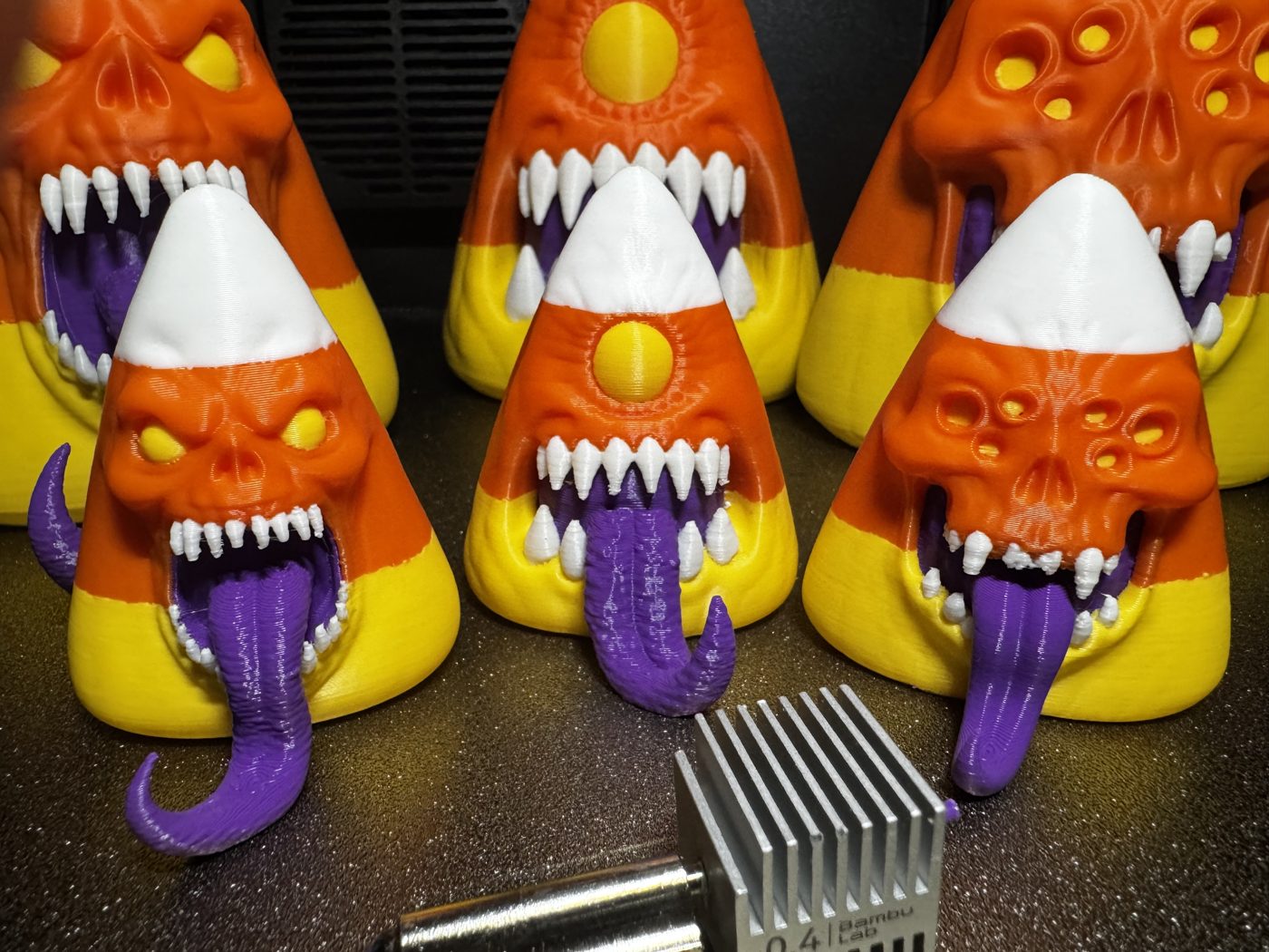 Candy Corn Monsters - Halloween Triad