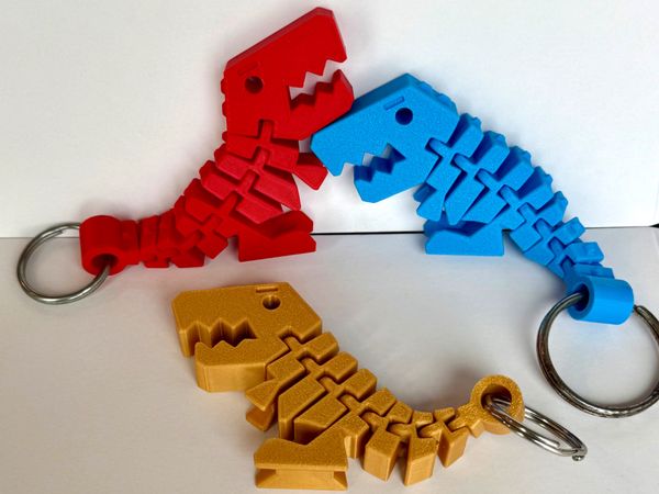 Flexi rex keychain