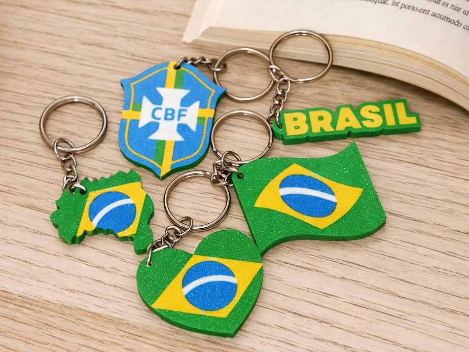 Brazilian World Cup Flags - Keychains