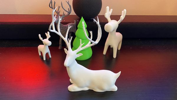 Laying Christmas Deer