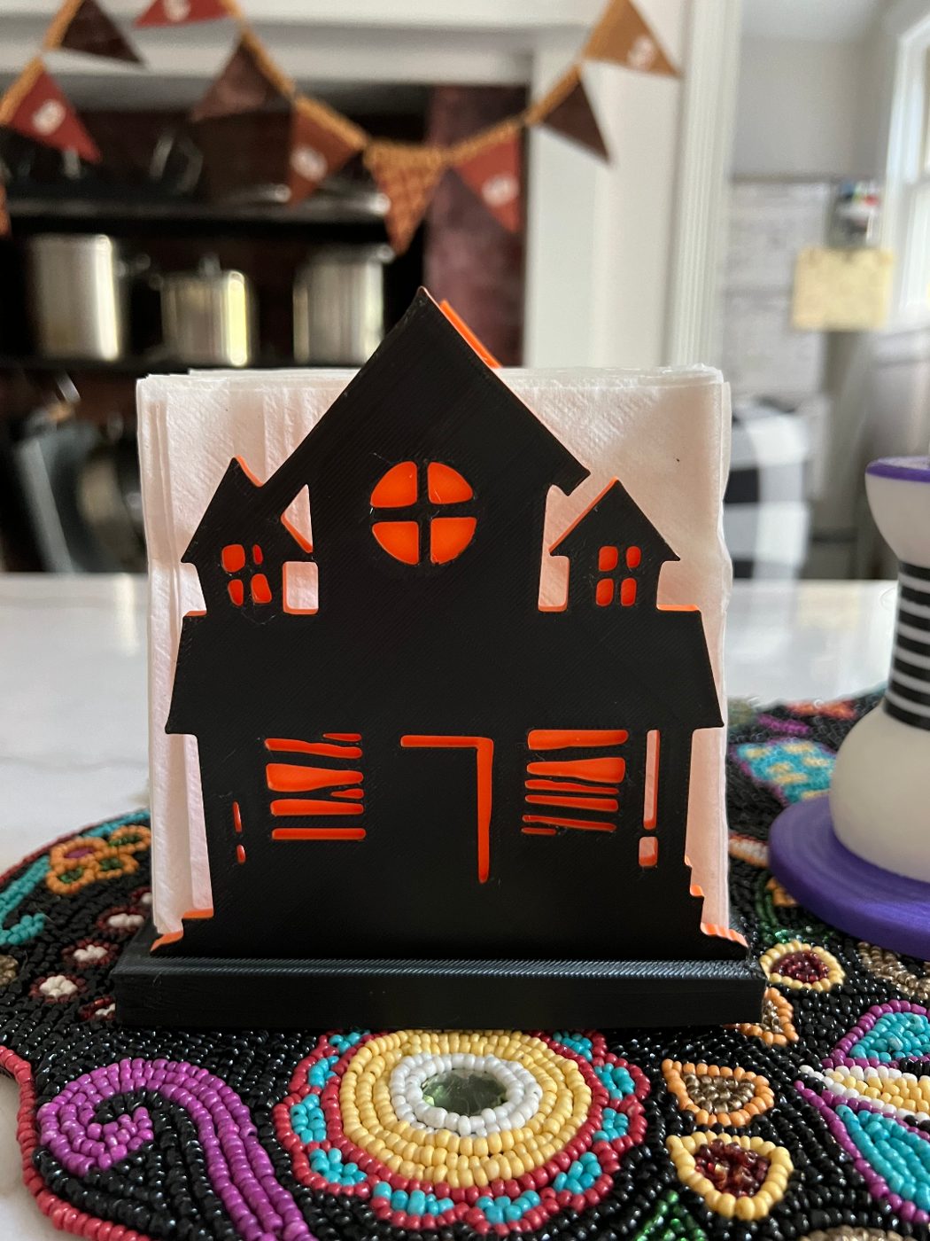 Haunted House Napkin Holder for Halloween