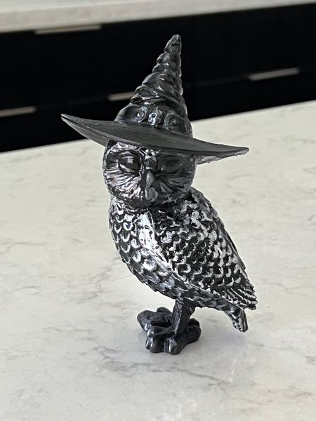 Owl with witch hat