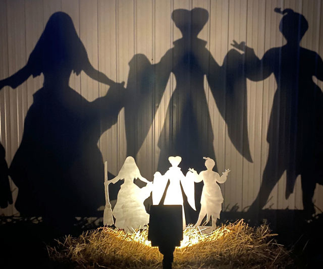 Halloween witches shadow casters