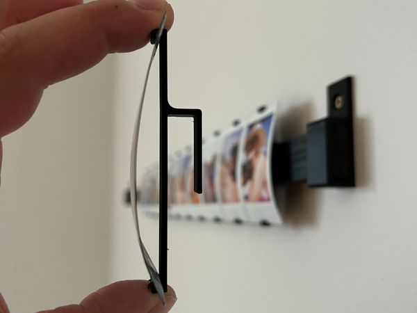 Instax mini photo holder for wall