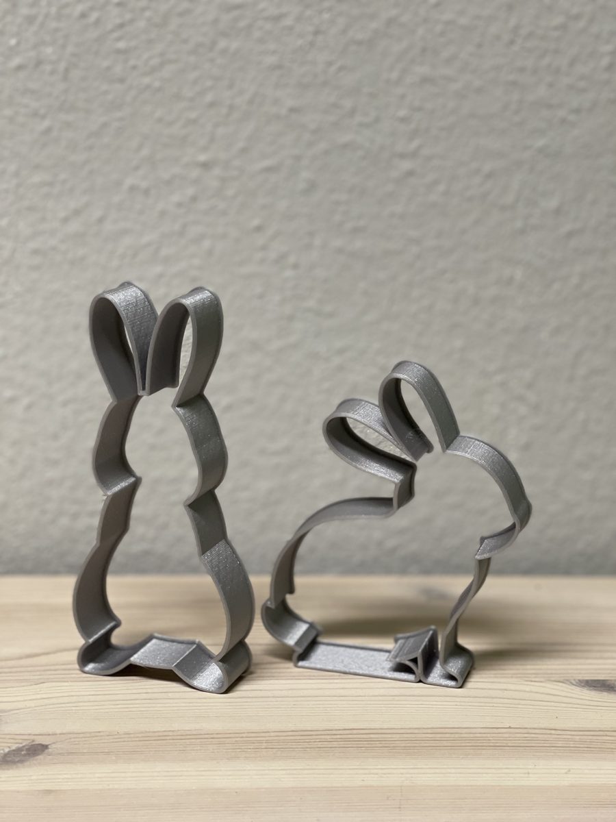 Easter bunny cookie cutter