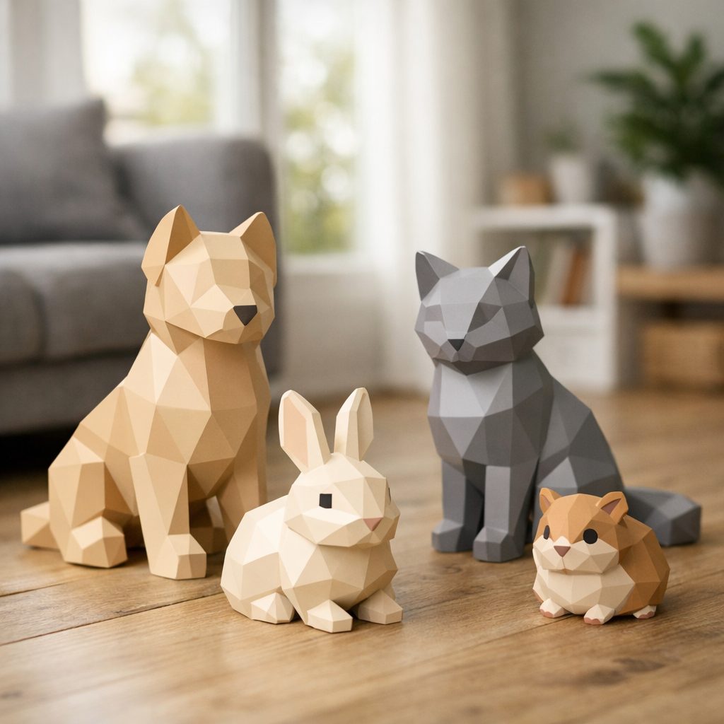 Low Poly Pets Set