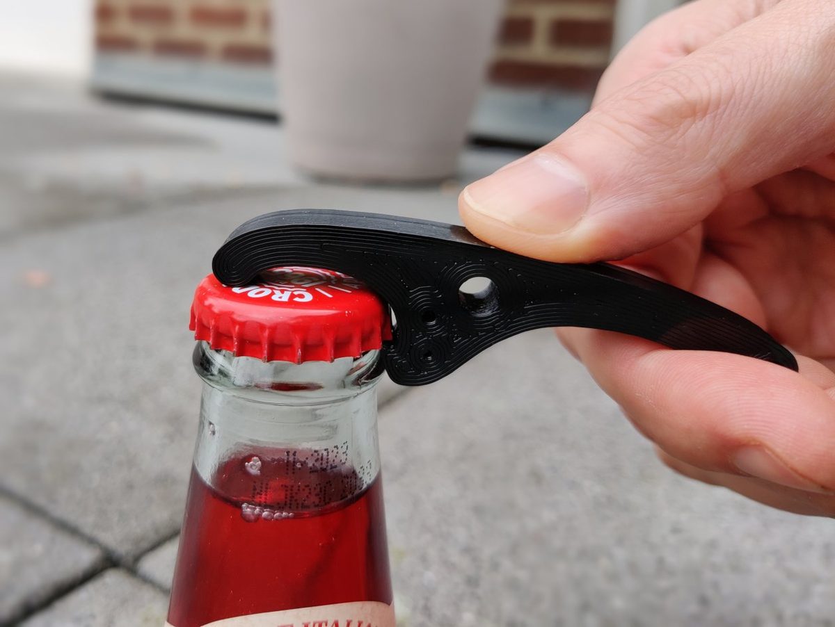Fully 3D Printed Compact Bottle Opener