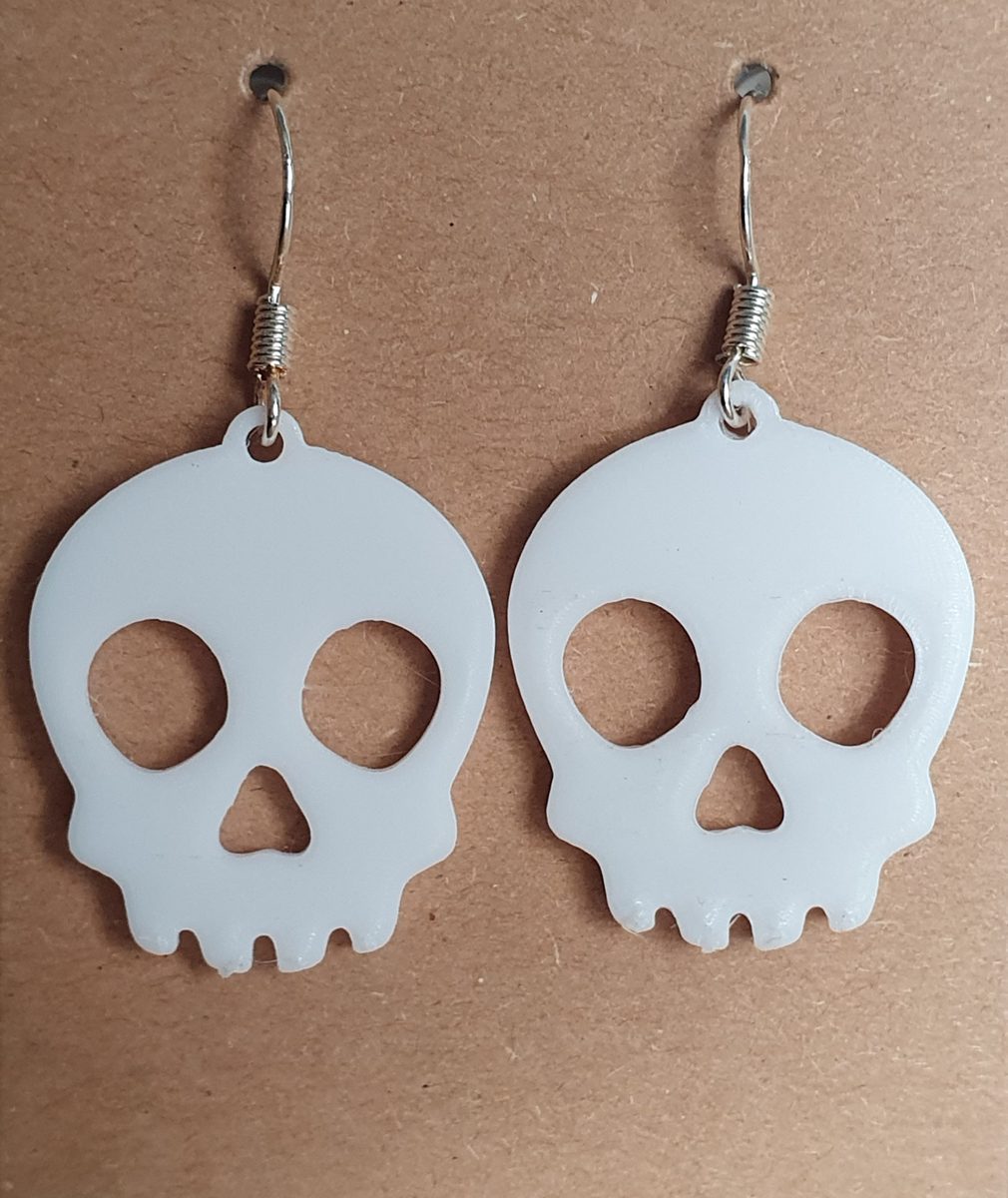 Skull earrings halloween